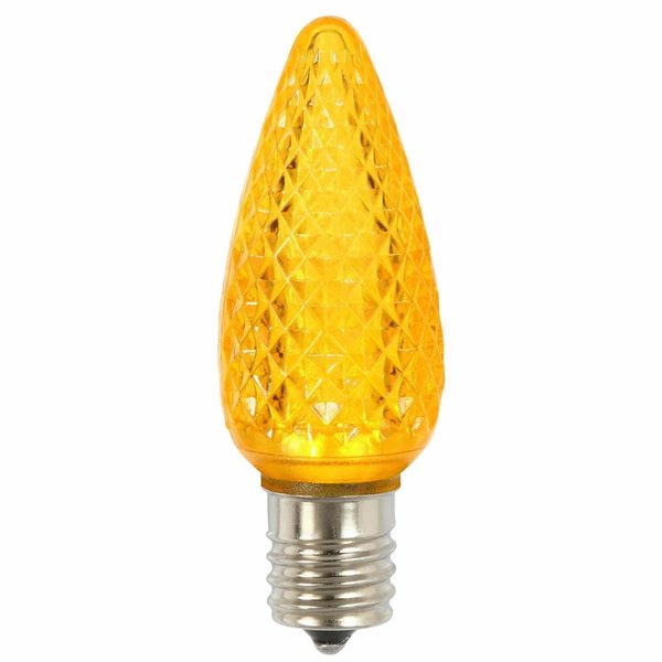 Vickerman C9 Faceted LED Yellow Twinkle Replacement Bulb 25 per Bag XLEDC97T-25